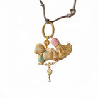 Chinese Song Brocade Rocking Horse Bag Charm & Keychain