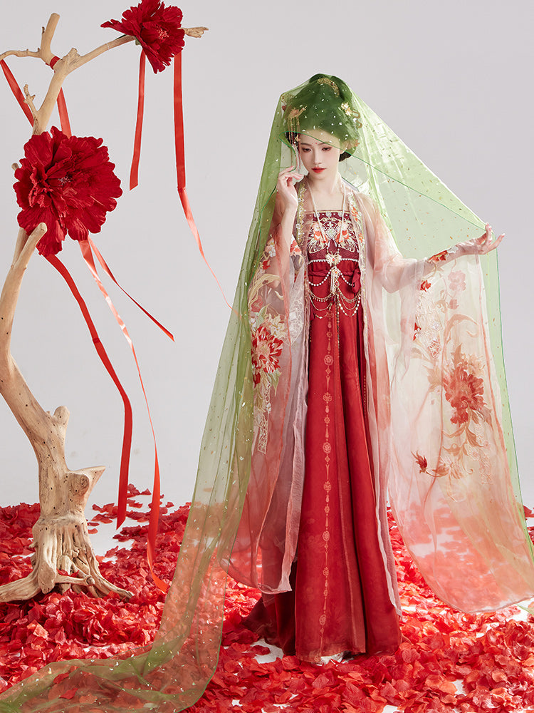 Embroidered Bridal Hanfu Chinese Tang Dynasty Hanfu