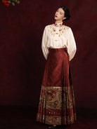 Embroidered Modern Hanfu Dress Chinese Wedding