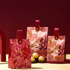 Floral & Koi Fish Double Happiness Wedding Favor Boxes With Handle (20 Boxes)