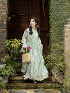 Green Fairy Dress Ming Style Improved Hanfu Female