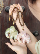Elephant Sachet Bag Lucky Charm Embroidered Hanging Ornament Gift