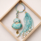 Chinese Song Brocade Gourd Bag Charm & Keychain