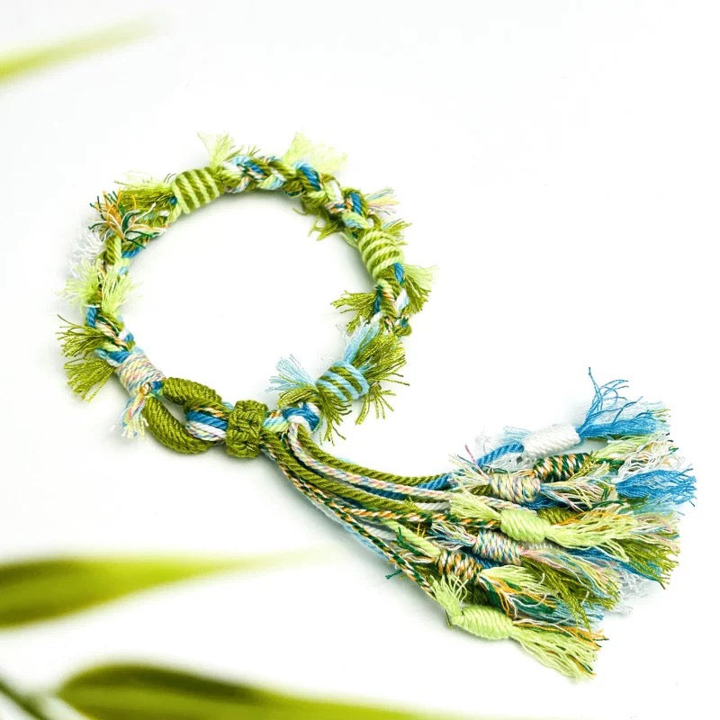 Meadow Handwoven Tibet Knot Bracelet