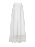 Traditional Hanfu Inner Skirt with Lace