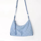 Sky Blue Crescent Shoulder Bag