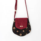 Crimson Blossom Crossbody Bag