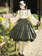 Qi Lolita Ming Dynasty Hanfu Cottage Inspired Costume, Maiden