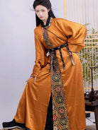 Tang Dynasty Hanfu Robe - Ginger Nut 胡萝卜