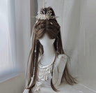 Silver Dragon Immortal Wig Set | Xianxia Updo with Dragon Crown