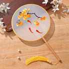 Koi Fish Traditional Chinese Round Hand Fan