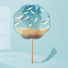 Crane Traditional Chinese Round Hand Fan