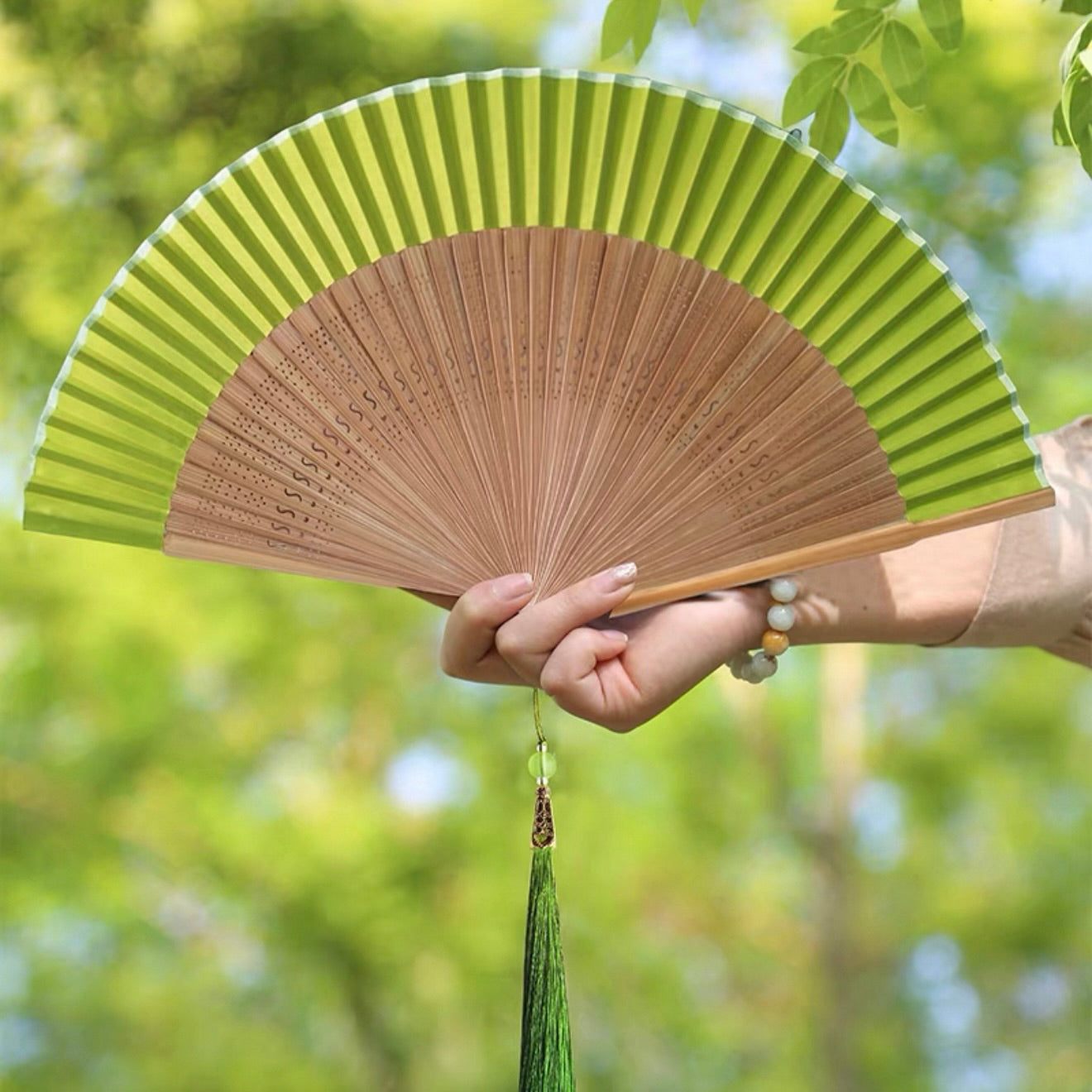Fern Traditional Chinese Folding Hand Fan
