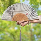 Dark Ink Traditional Chinese Folding Hand Fan