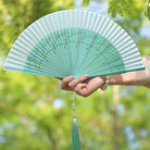 Mint Traditional Chinese Folding Hand Fan