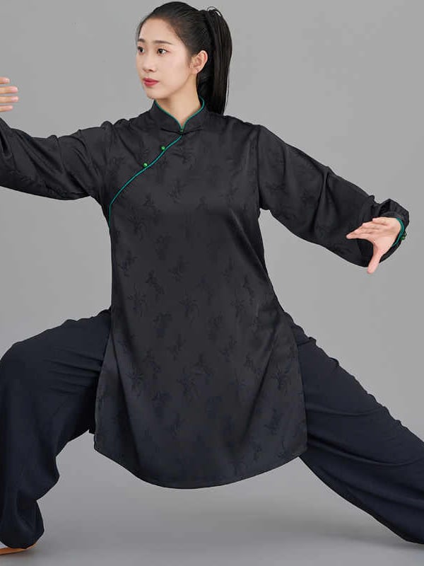 Jacquard Tai Chi Shirt Pants Women Training Clothing