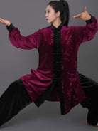 Kung Fu Gear Velvet Tai Chi Suit with Embroidered