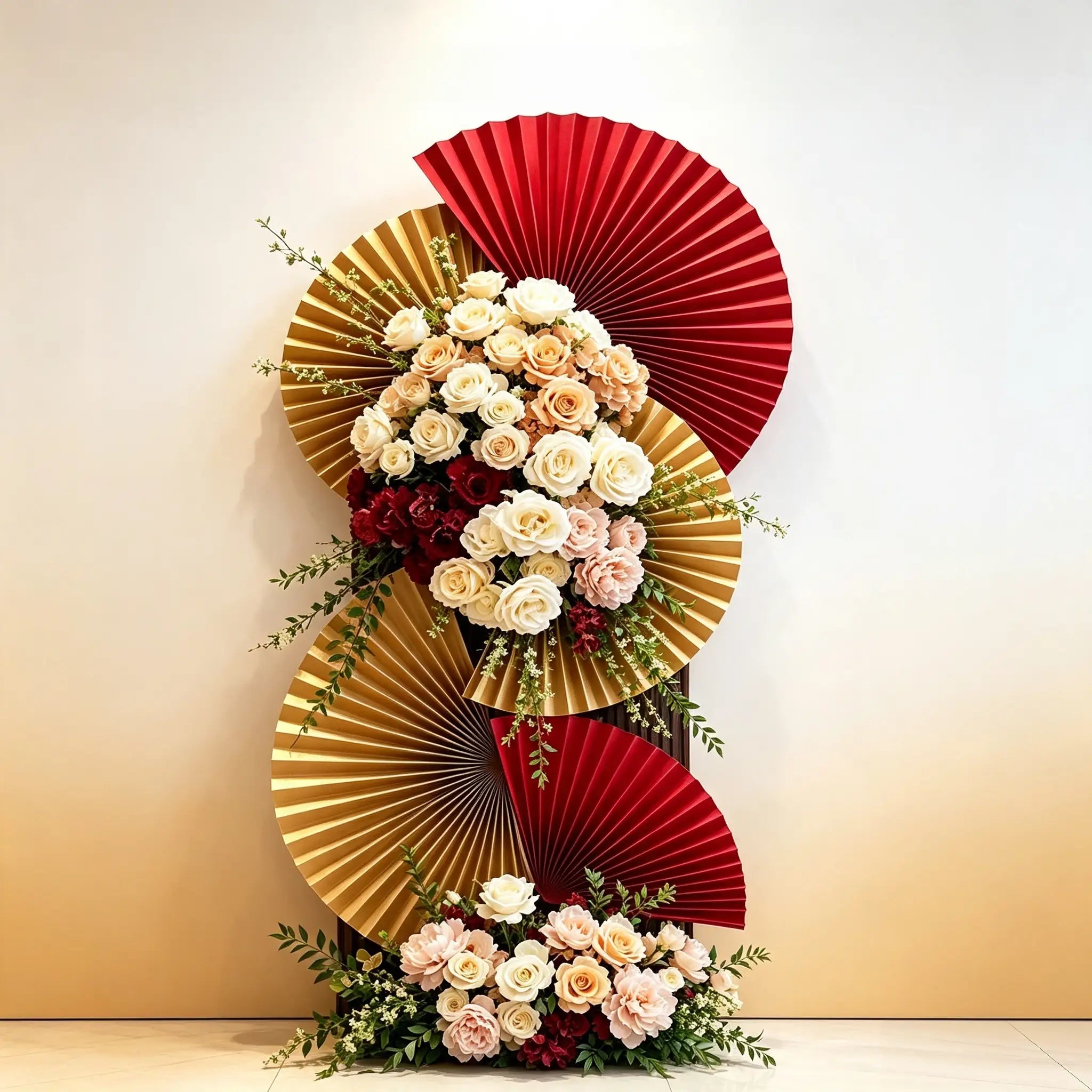 Large Folding Paper Fan Wall Decor