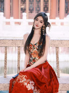 Mamian Skirt original brocade half skirt with double-warp weaving Hanfu craftsmanship