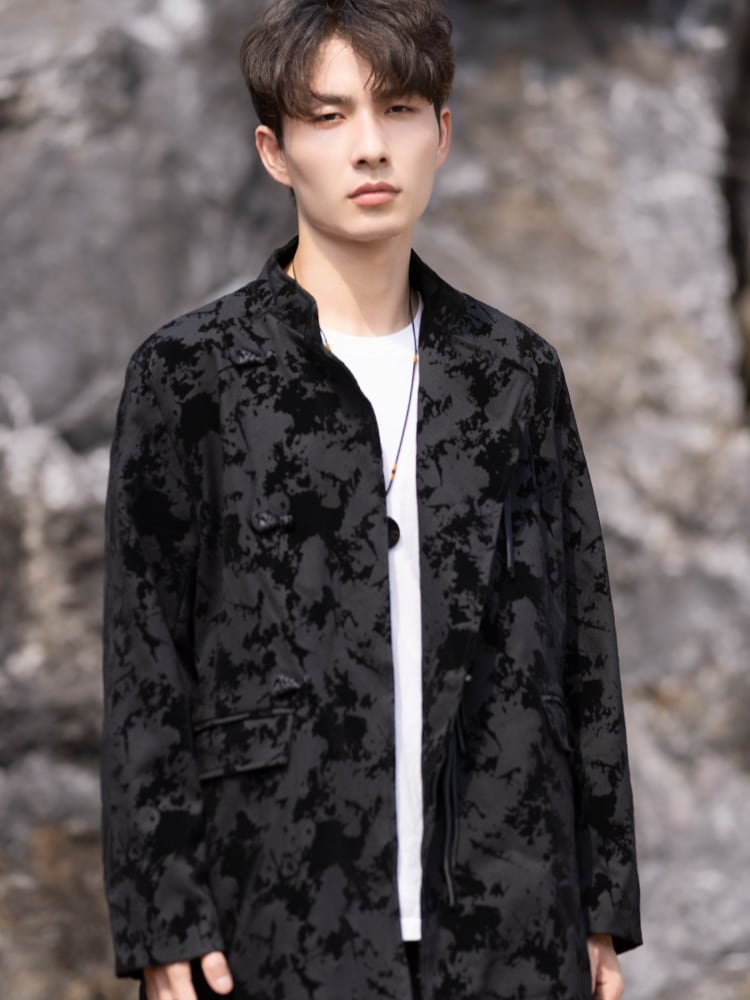 Mens Jackets Zhongshan Suit Jacket Loose Top