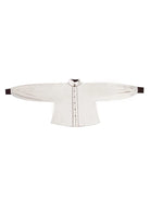 Modernized Hanfu reversible Tang-style round collar robe in Maillard tones with stand collar, chic daily winter wear