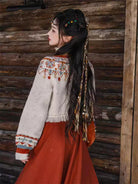 Modernized Hanfu one-piece wrap skirt for spring and autumn daily wear