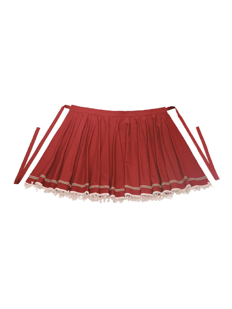 Modernized Hanfu one-piece wrap skirt for spring and autumn daily wear