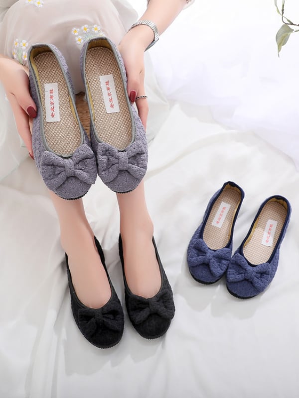 National Style Dance Shoes For Women Soft Flat Shoes