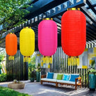 Nylon Fabric Lanterns with Tassel – Round & Long Shapes