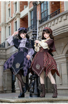 Queen's Game - Military Lolita OP, Ouji Plaid Lolita Dress Set
