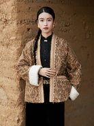 New Chinese and Ethnic Style Jacquard Cut Jacket - Qingheng 清珩