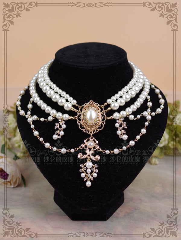 Baroque Layered Pearl Lolita Necklace