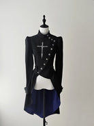 White Night Sonata - Ouji Lolita Embroidery Coat, Detachable Trailing
