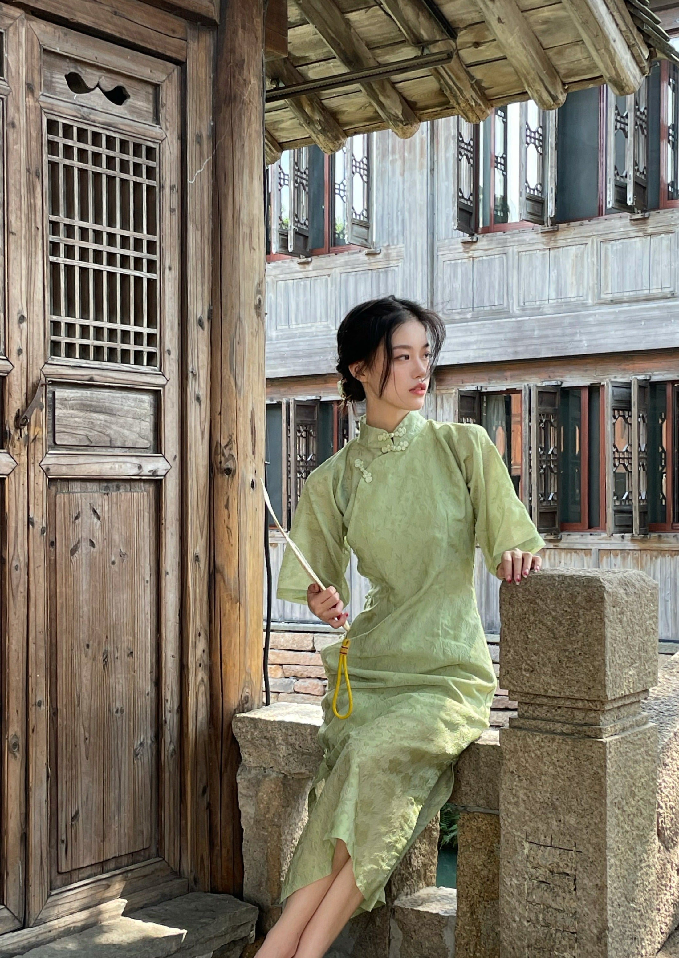 Ivy | Green Qipao Dress (Ivy)