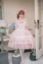 Dawn Wedding - Sweet Lolita OP Dress, Layered Hem