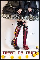 Gothic Lolita Halloween Pumpkin Bat Socks