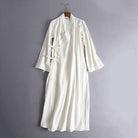 Luo Xia 落霞 Falling Clouds Men's Song & Ming Cotton Linen Jiaoling Changshan Long Top