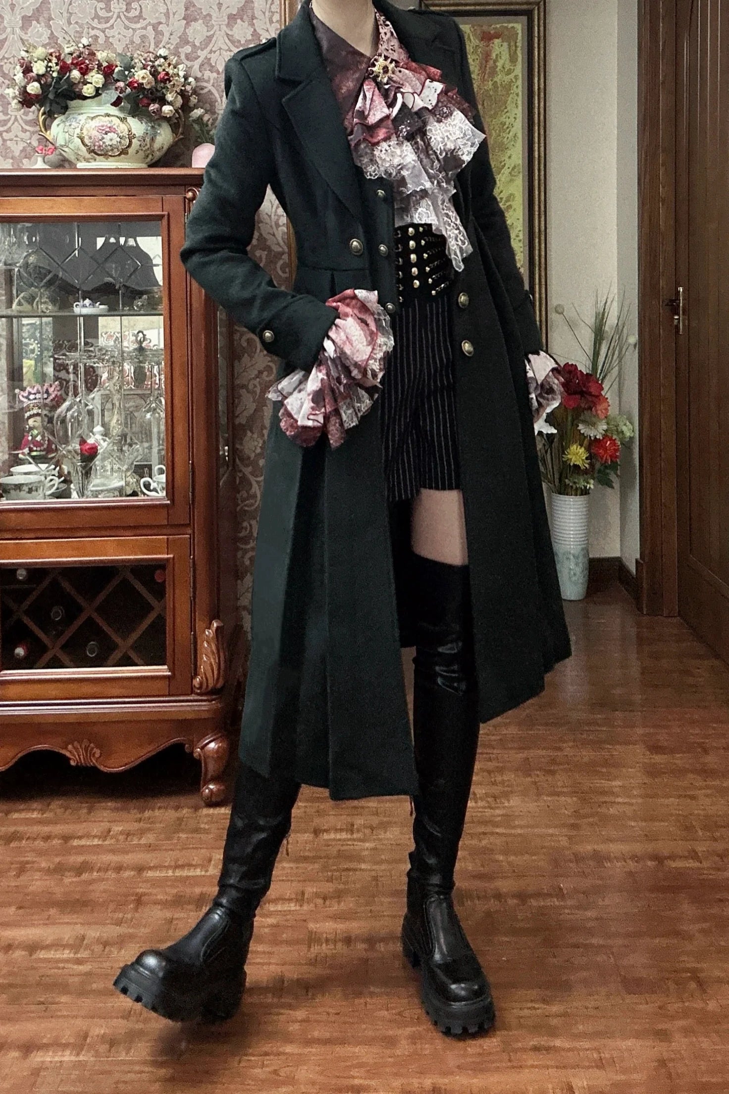 Gazing Galactic - Ouji Lolita Coat Winter Gothic Prince Wool Outwear