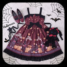 Vampire Cat - Gothic Lolita Vampire Cat Printed JSK Dress
