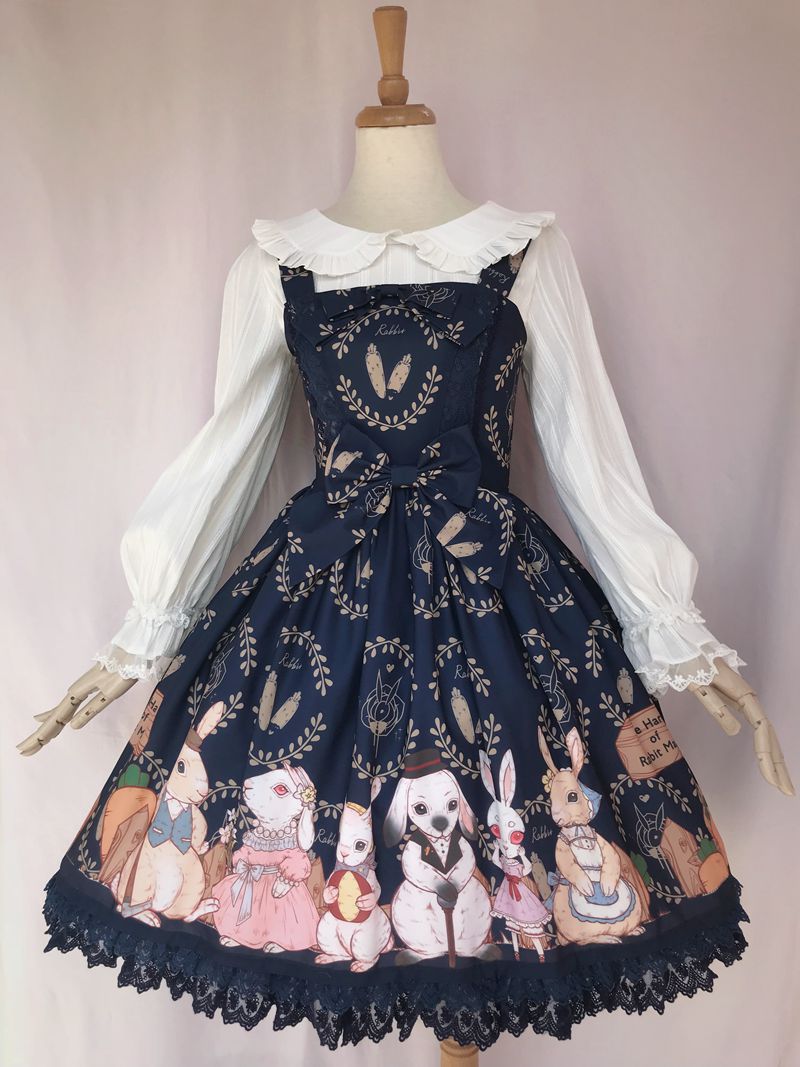 Harvest Time At Rabbit Farm - Lolita JSK Dress