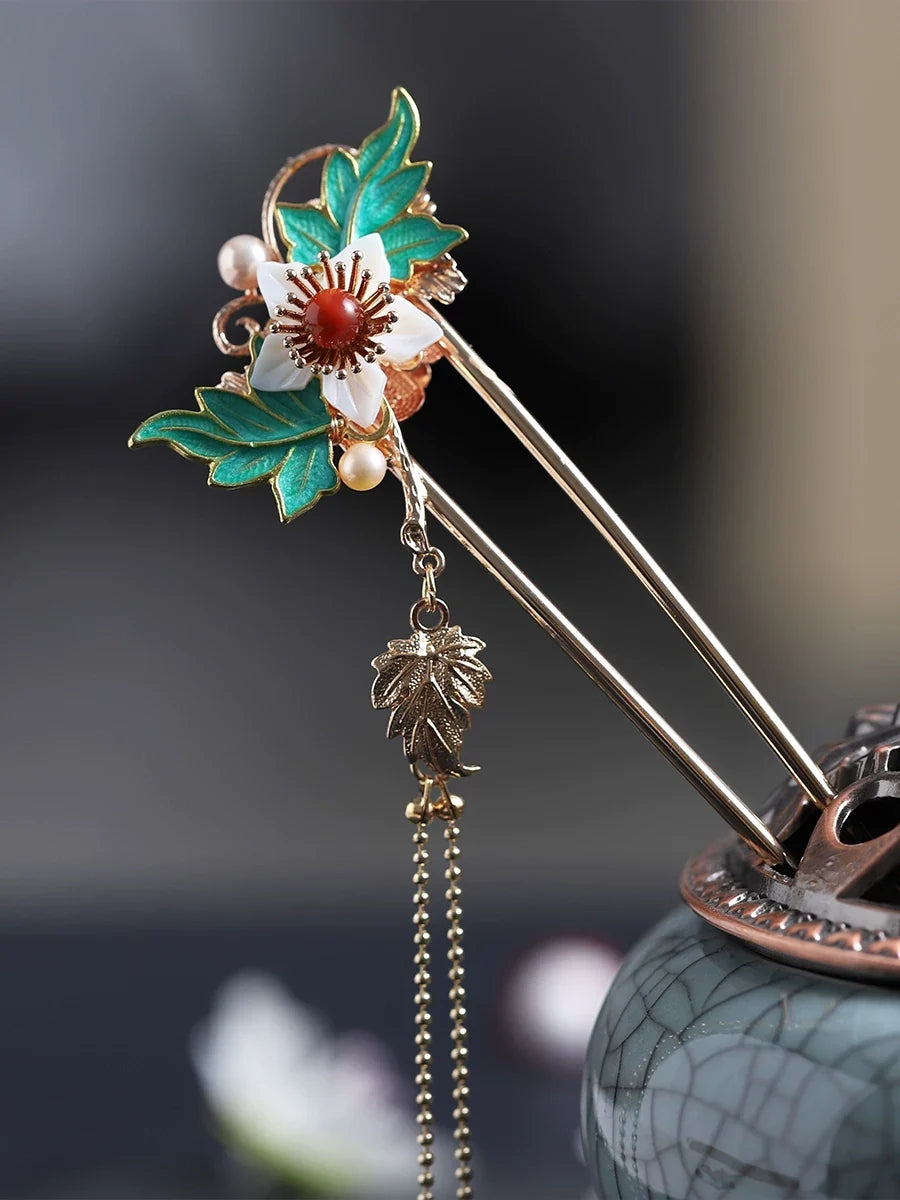 Late Autumn Pavilion Hair Stick | Ancient Chinese Hair Accessory