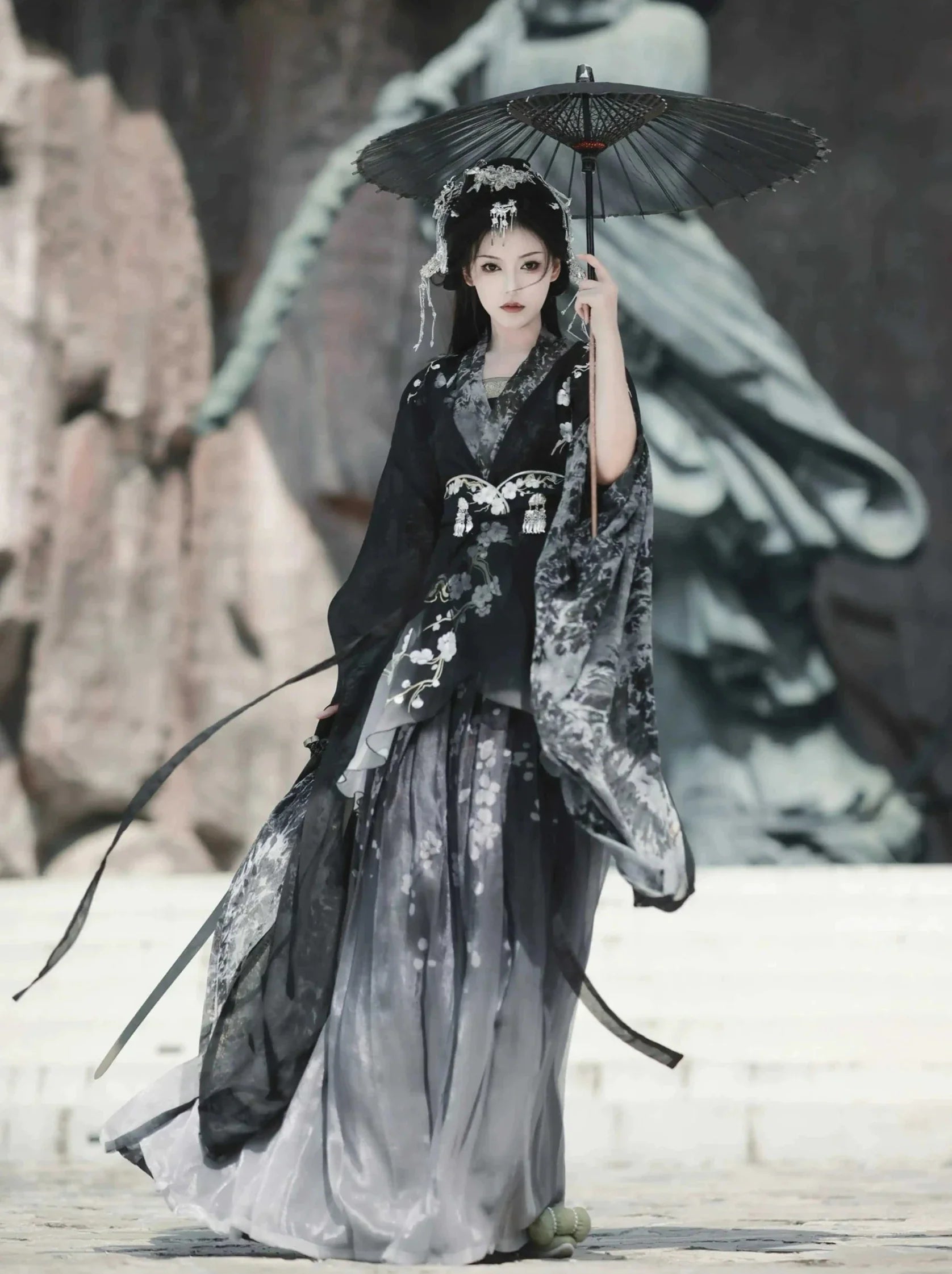 Wei Jin Dynasty Qiyao Ruqun Hanfu | Unstained 不染尘