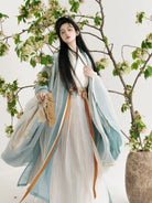 Wei Jin Dynasty Men and Women Qiyao Ruqun Hanfu | Yun Mengze 云梦泽