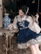 New Chinese Style Pipa Sleeve Top and Fluffy Dress - Bogu Sheep 博古咩咩