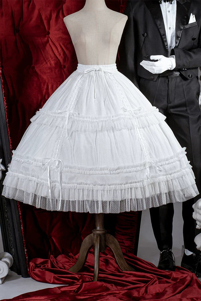 Lolita Adjustable Length Underskirt with Tulle Layers