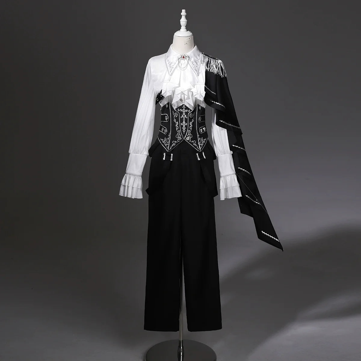 Ouji Lolita Pants Set, Detachable Jabot & Shawl