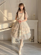 Sunflower - Classic Sunflower Printed Lolita JSK Dress