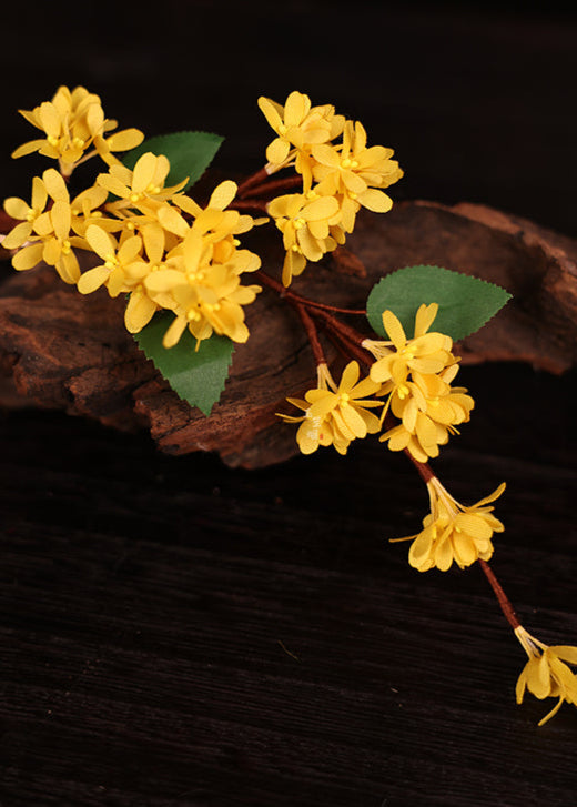 Sweet Osmanthus | 2-Piece Flower Hair Pieces (丛桂香)
