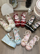 Mousse Rolls - Platform Sweet Lolita Shoes, Detachable Golden Spoon