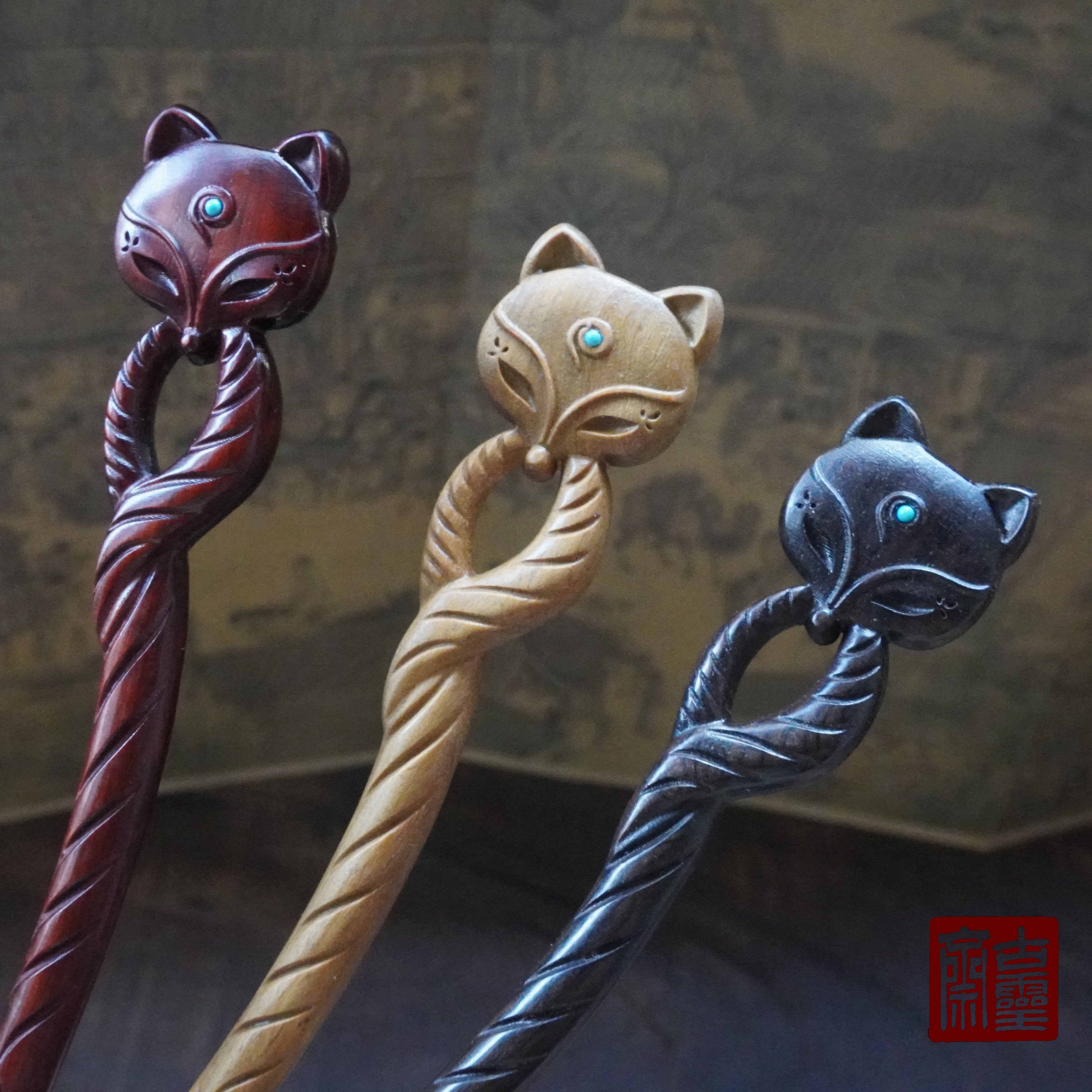 Qingqiu Fox Hair Stick | Hanfu Hair Accessory